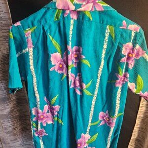 Vintage @1960's Andrade Fine Resort Button Down Hawaiian Shirt Men's Size S